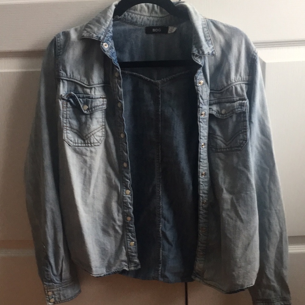 BDG denim button down shirt